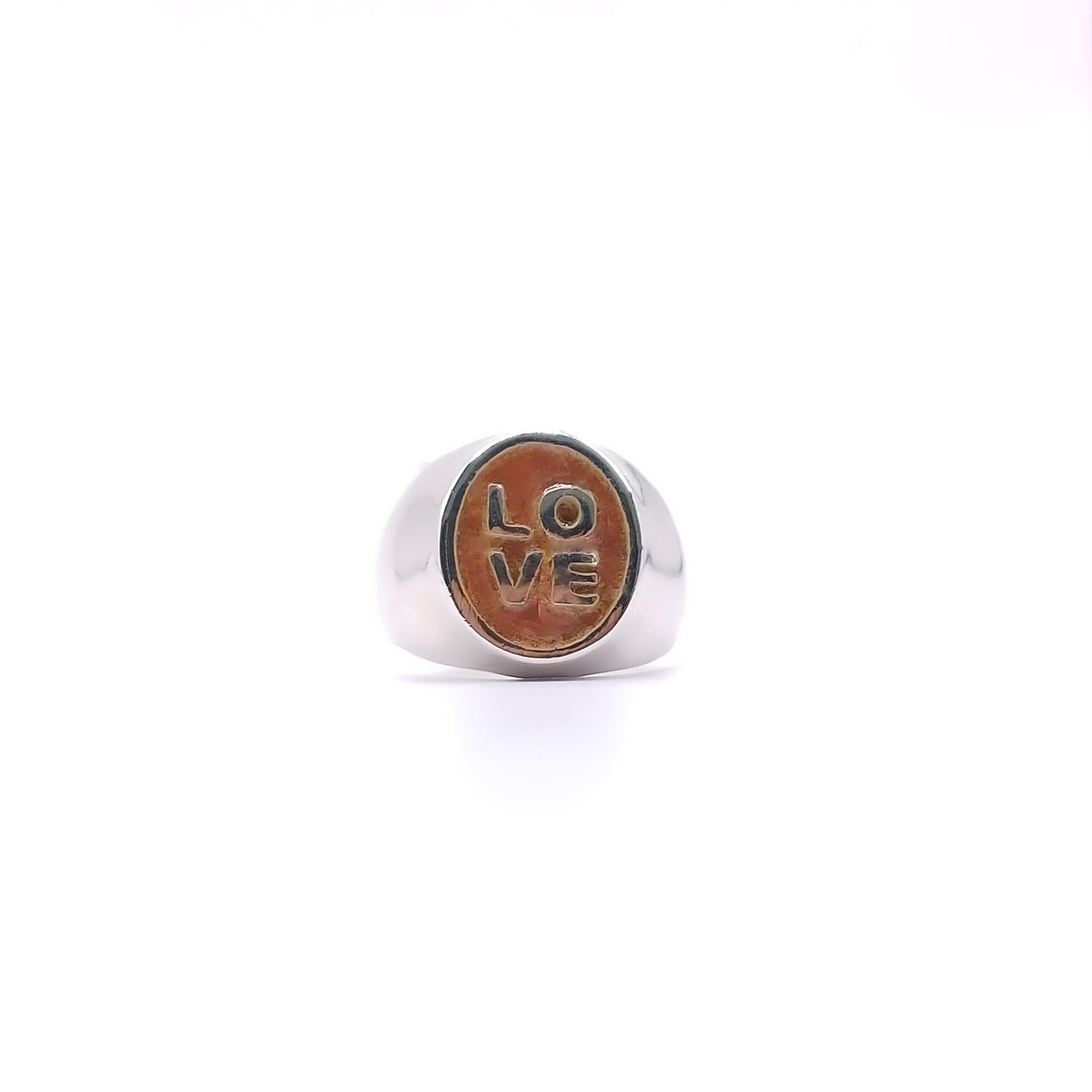 Anillo signet "love"