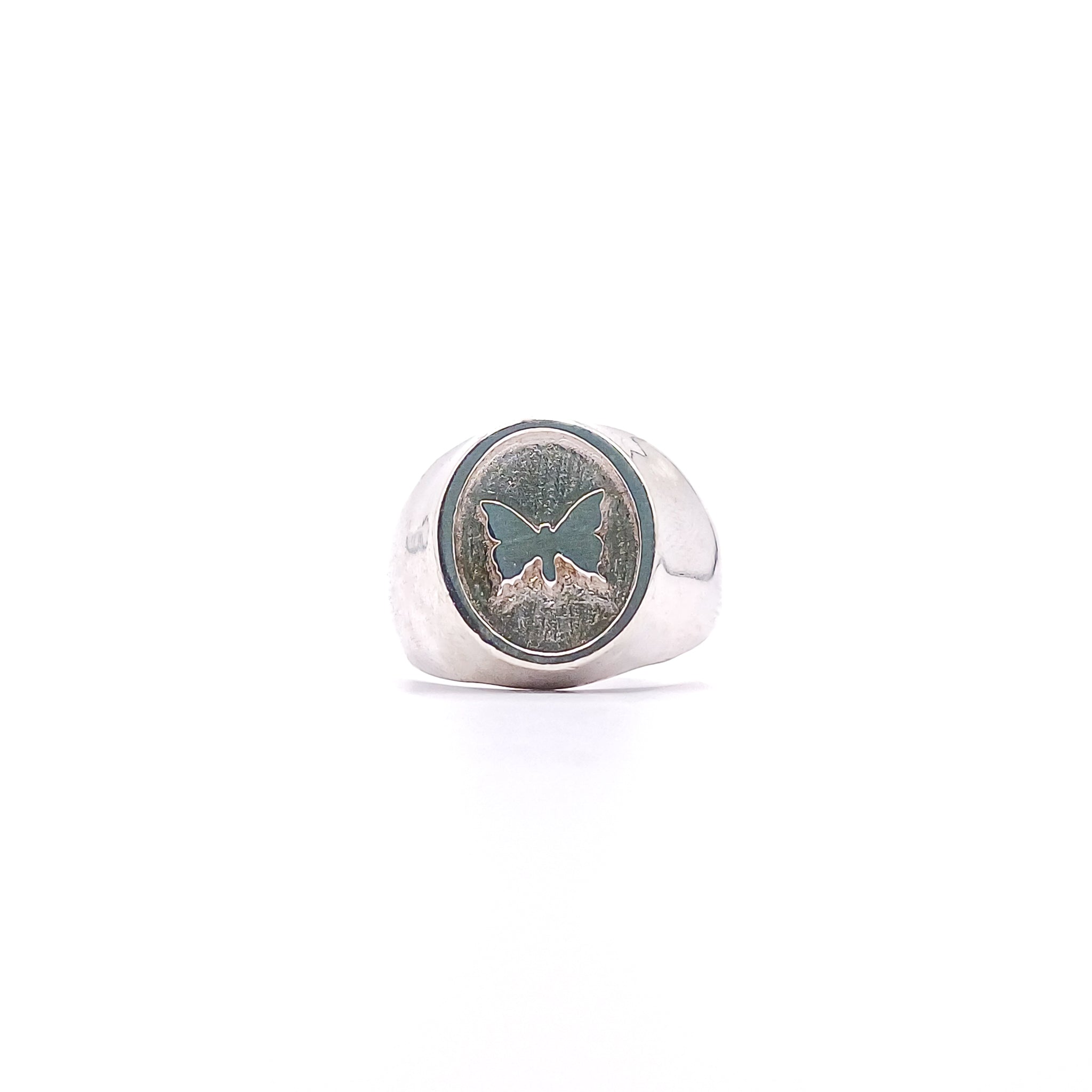 Anillo Signet Mariposa