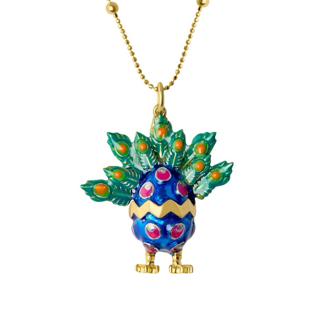 Huevo alebrije Pavo real