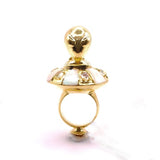Anillo Alien con UFO con gemas - Paula Guzmán