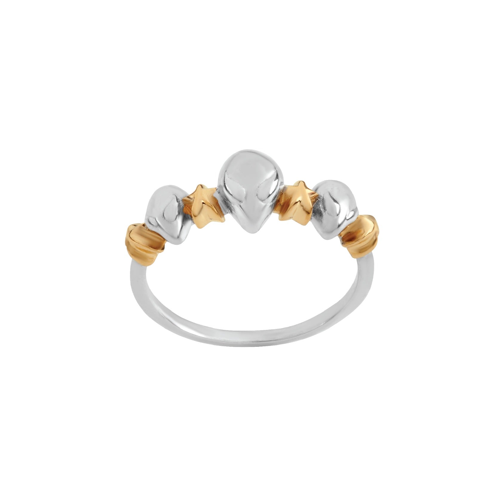 Anillo Alien y Estrellas - Paula Guzmán