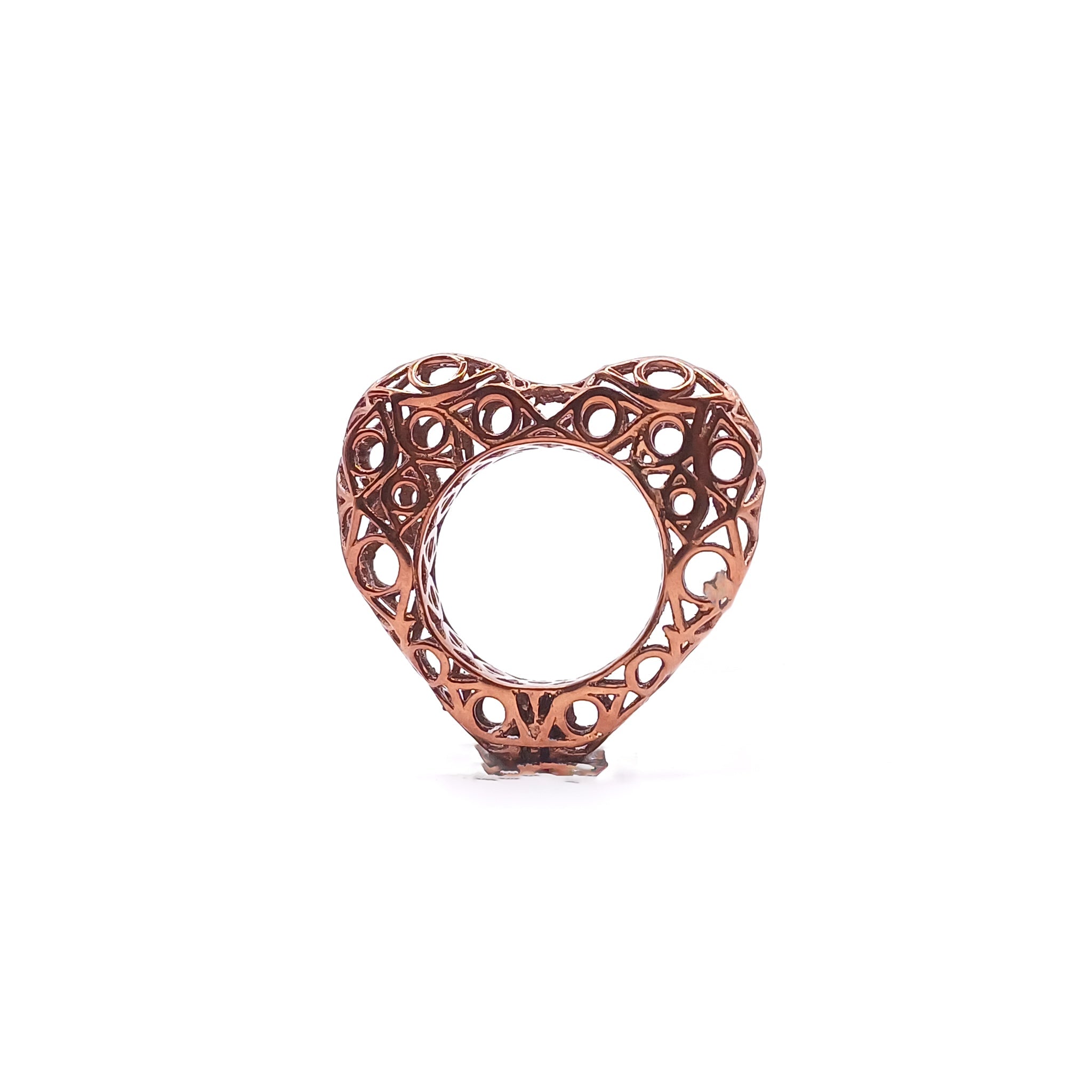 Anillo corazón Grande - Paula Guzmán