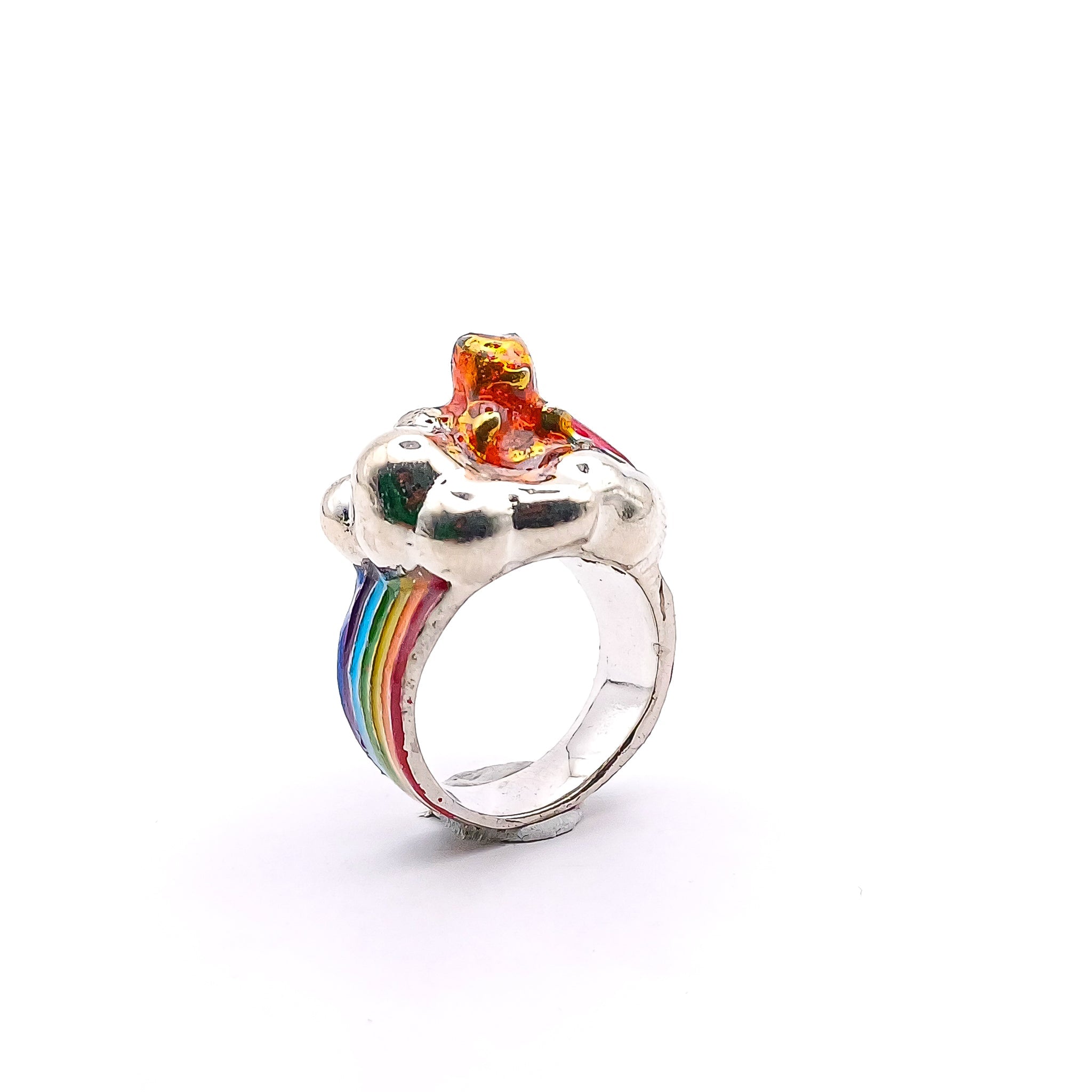 Anillo Gummy Bear Arcoiris - Paula Guzmán