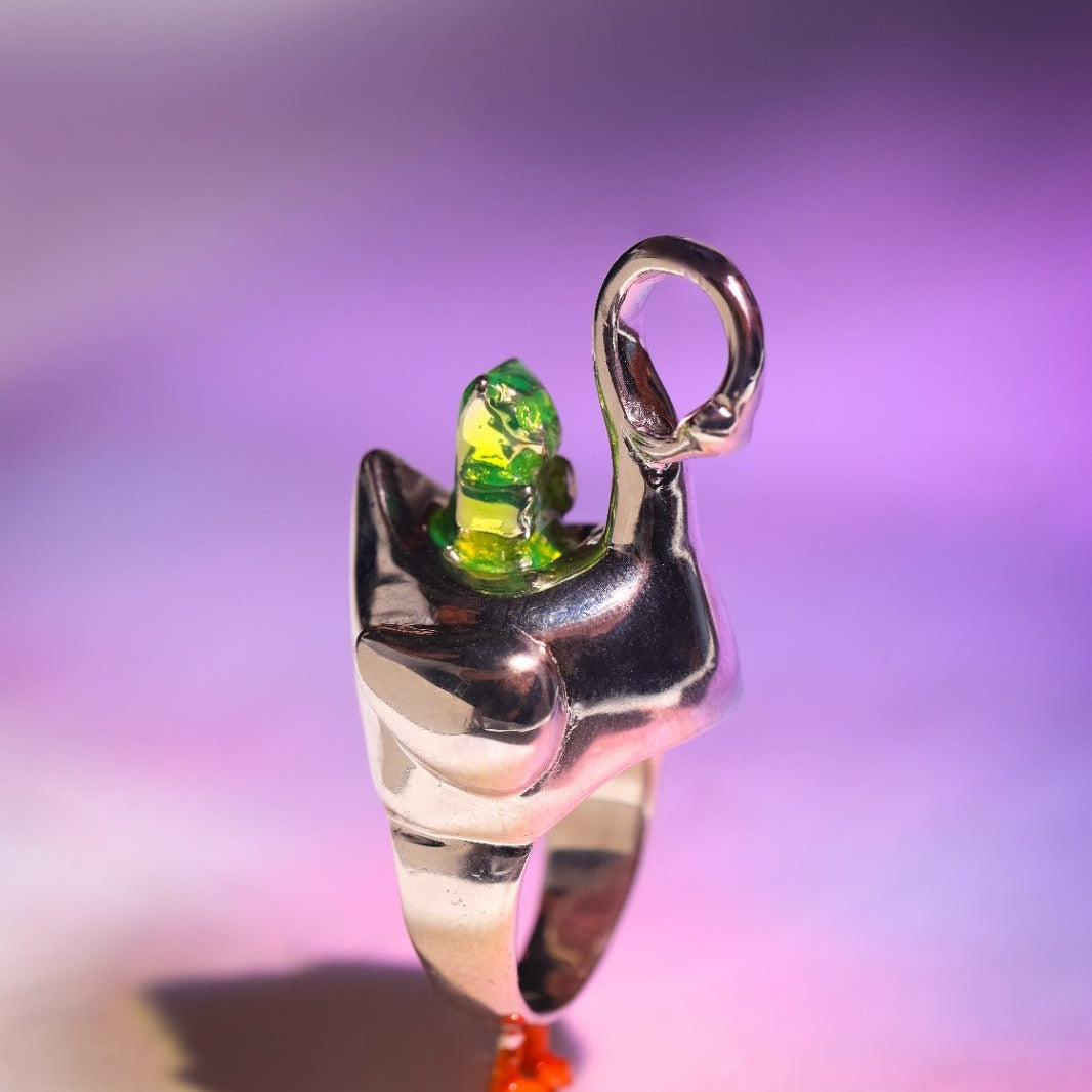 Anillo Gummy Bear Flamingo - Paula Guzmán