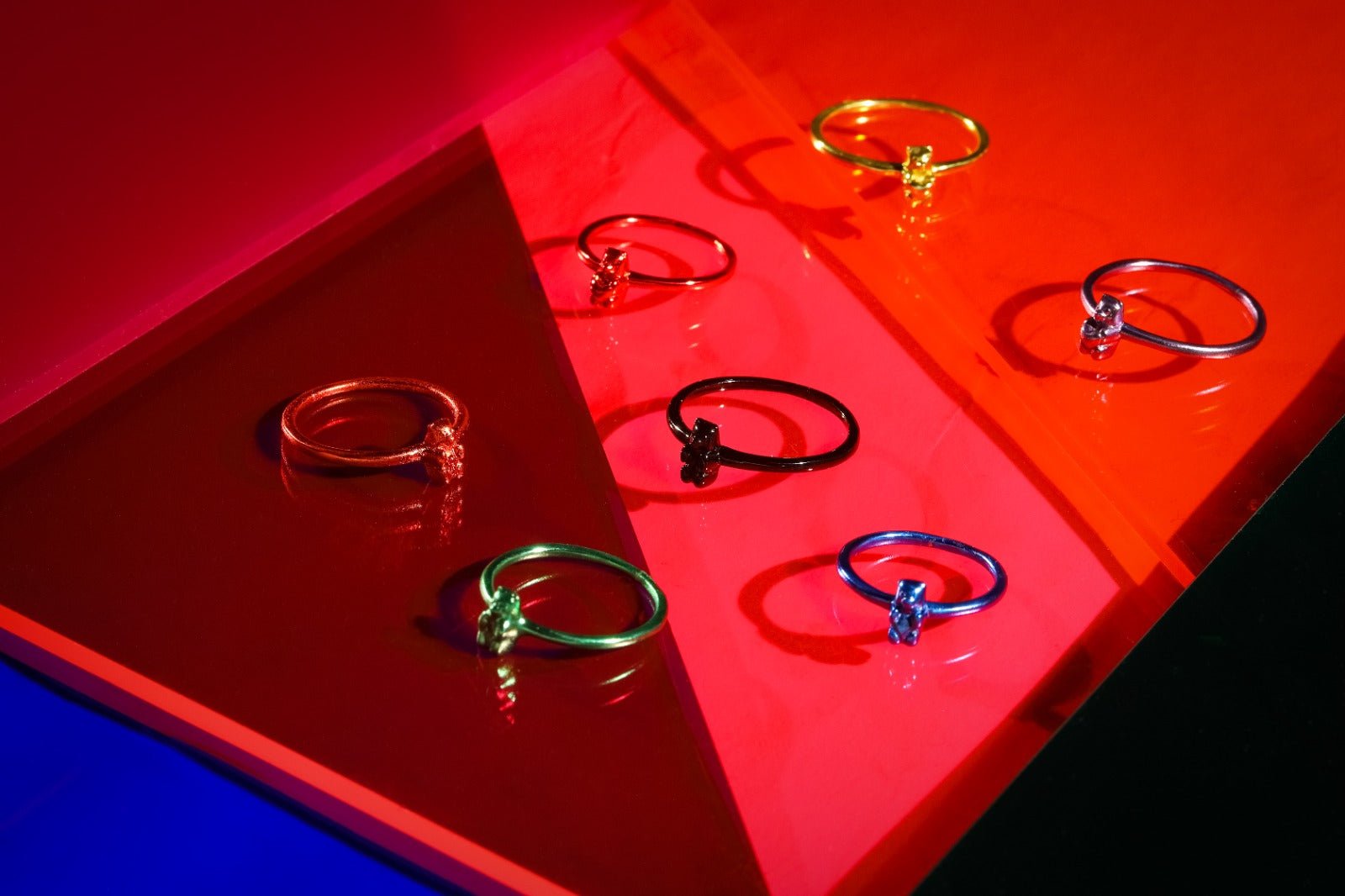 Anillo gummy bear mini con corazón - Paula Guzmán