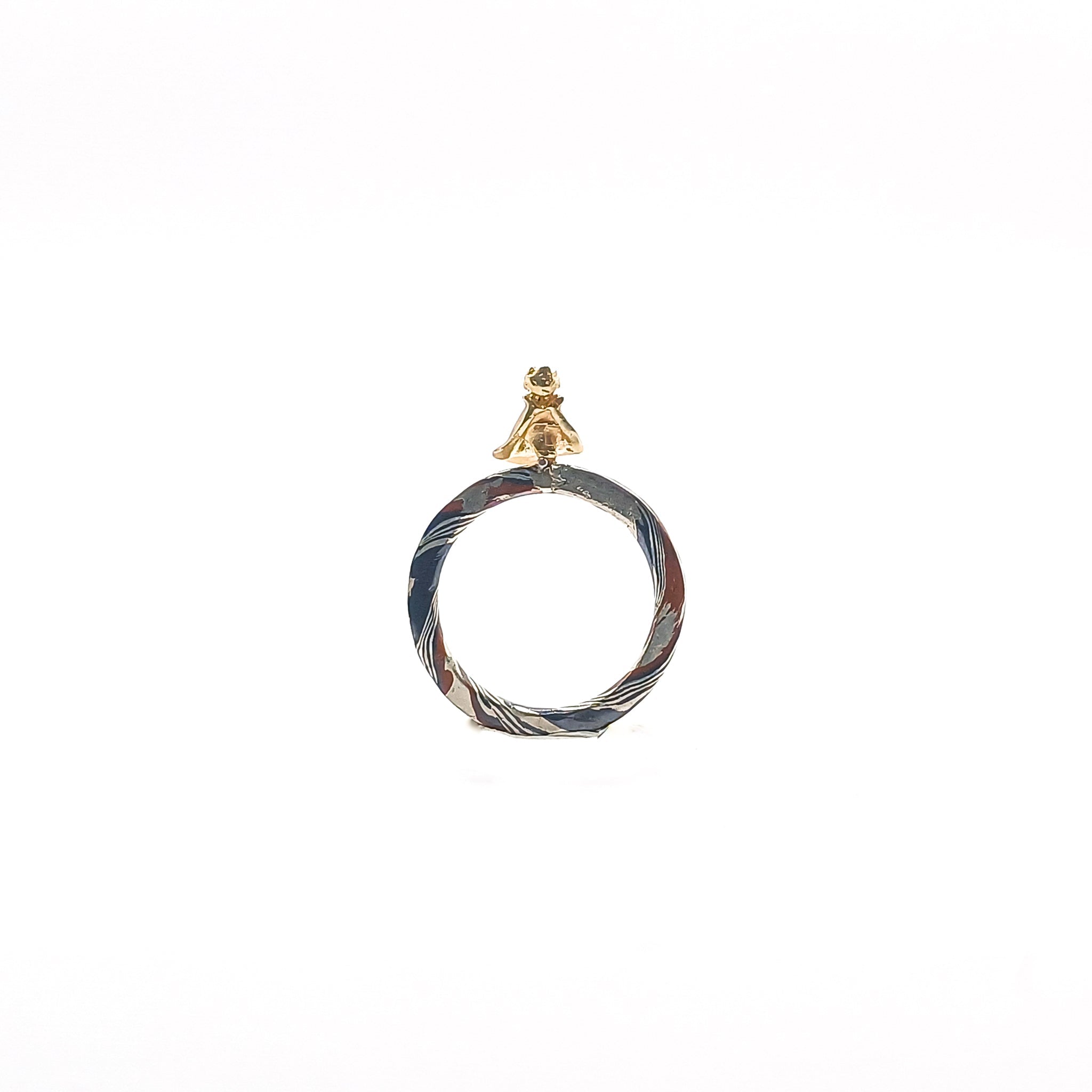 anillo principito Mokume gane - Paula Guzmán