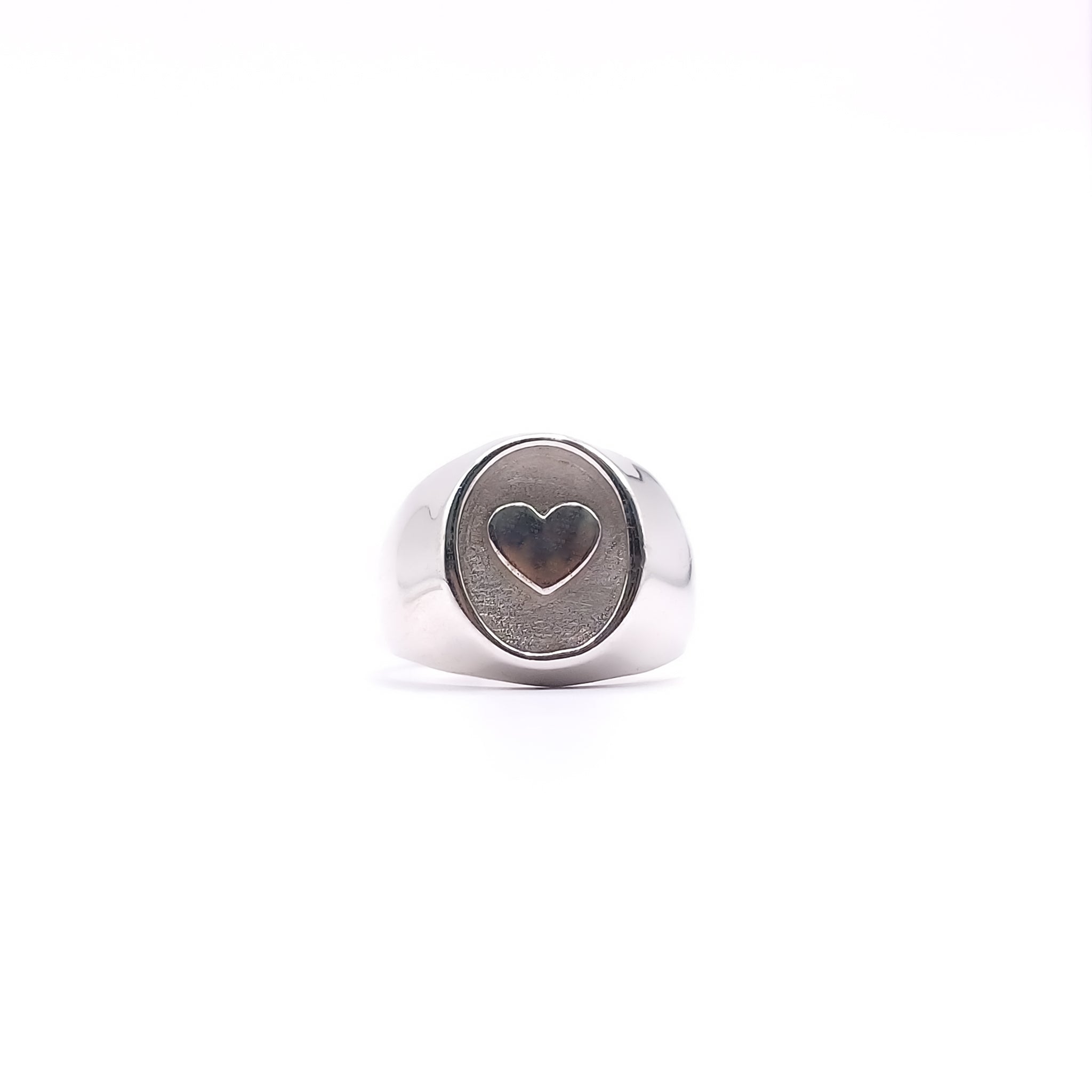 Anillo signet Corazon - Paula Guzmán