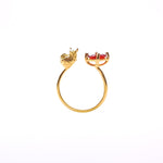 anillo zorro con piedra - Paula Guzmán