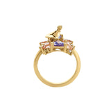 Anillo Principito con Topacios, Tanzanitas y diamantes