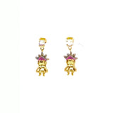 Aretes Iztaccíhuatl con ópalos - Paula Guzmán