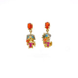 Aretes Popocatépetl con ópalos - Paula Guzmán