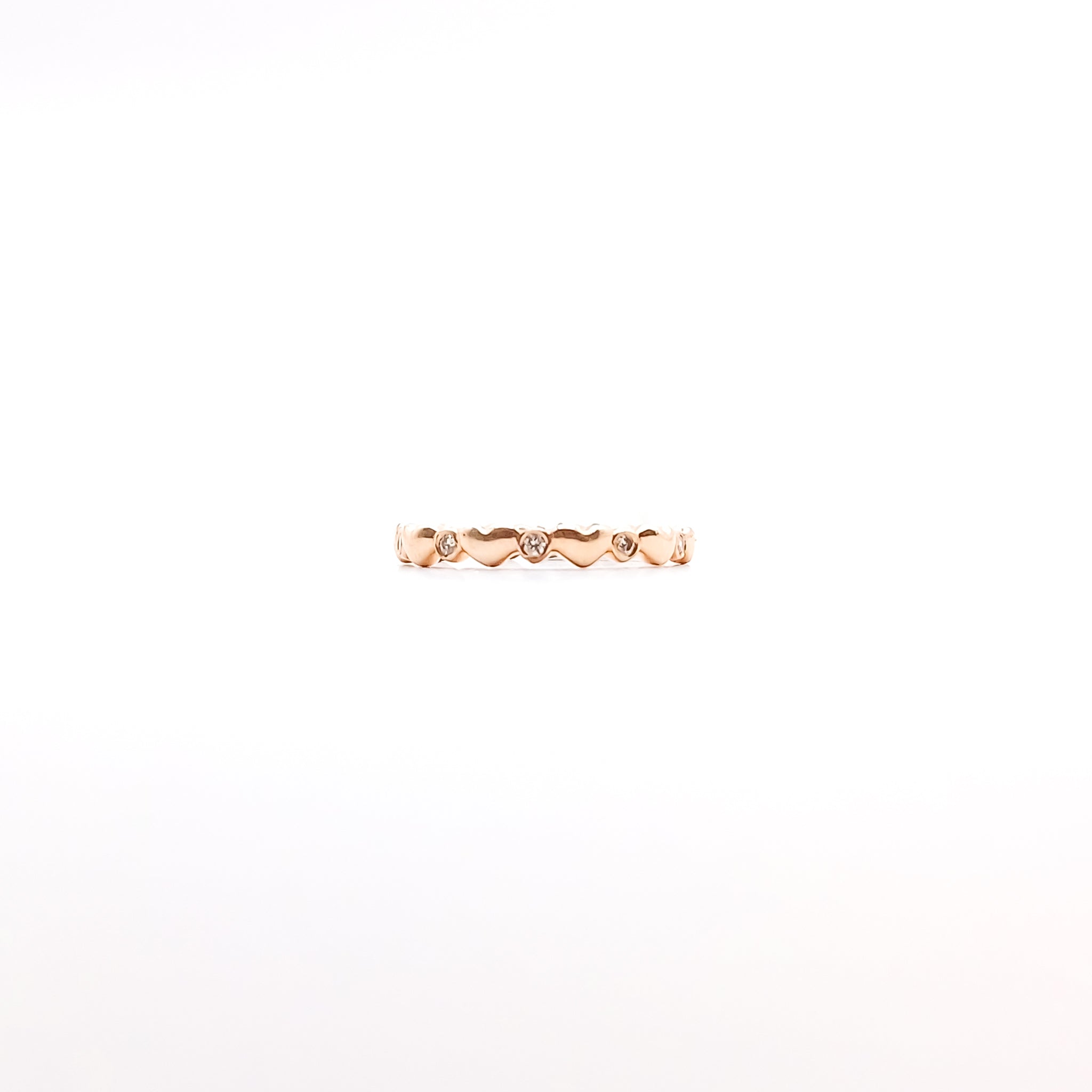 Churumbela Corazones oro con diamantes - Paula Guzmán