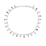 Collar huevitos con piedras - Paula Guzmán