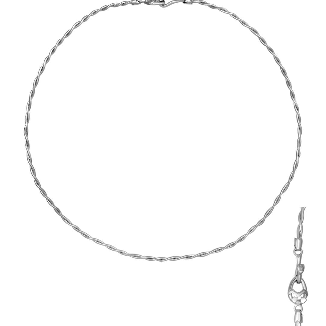 Gargantilla de huevos alambre torcido - Paula Guzmán