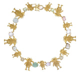 Gargantilla monstruos y cuarzos - Paula Guzmán