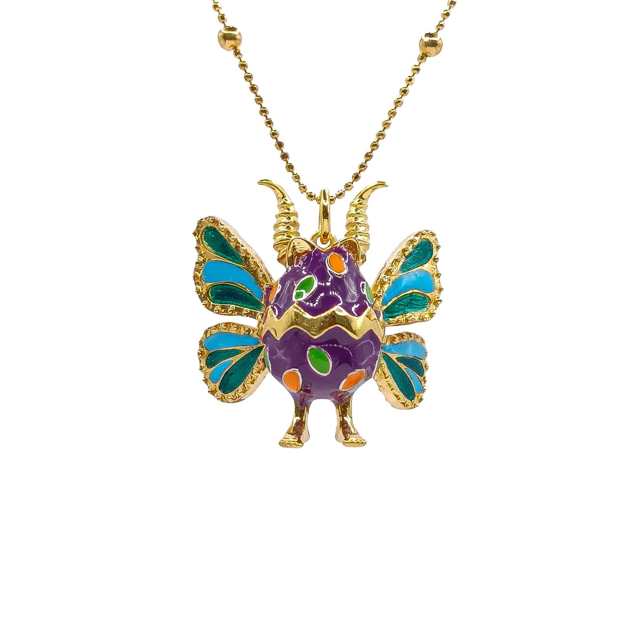 Huevo alebrije mariposa - Paula Guzmán