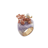 Anillo Duckling en Jade lila
