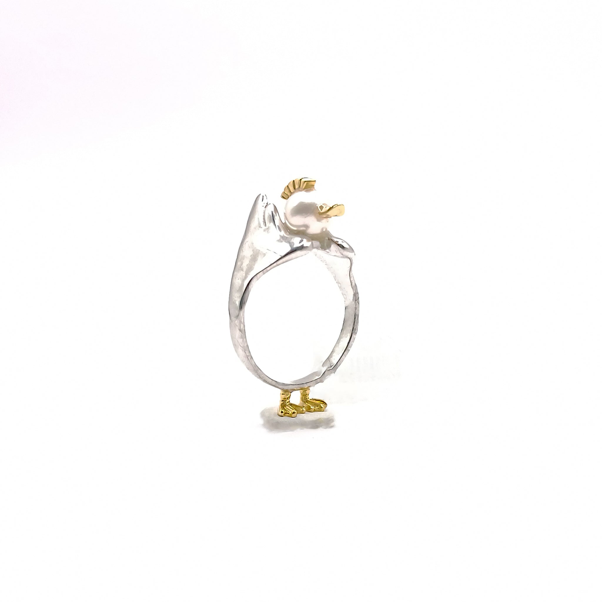 Out of the eggshell Anillo perla akoya - Paula Guzmán