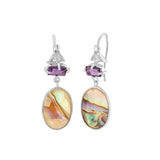 Aretes Principito Madre Perla y Amatista