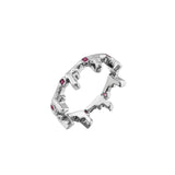 Anillo churumbela utensilios con gemas - Paula Guzmán