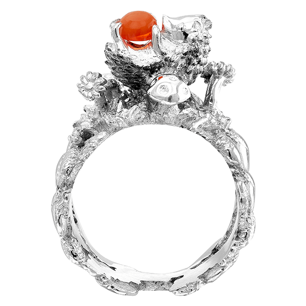 Anillo Erizo Paulino en el Jardin 2 - Paula Guzmán