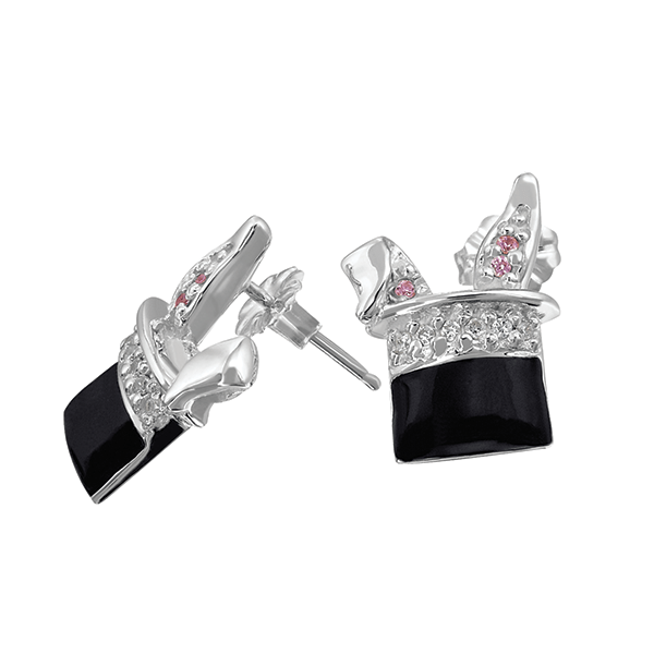 Aretes Chistera Sombrero - Paula Guzmán