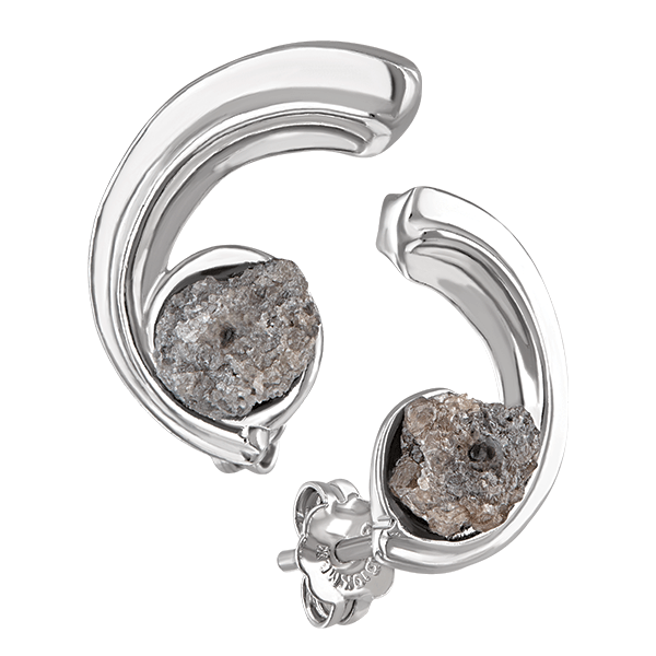 Aretes cometa diamante en bruto - Paula Guzmán