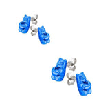 aretes gummy bears mini con corazón - Paula Guzmán