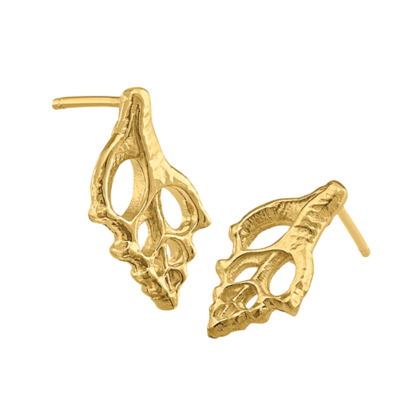 Caracola Aretes mini - Paula Guzmán